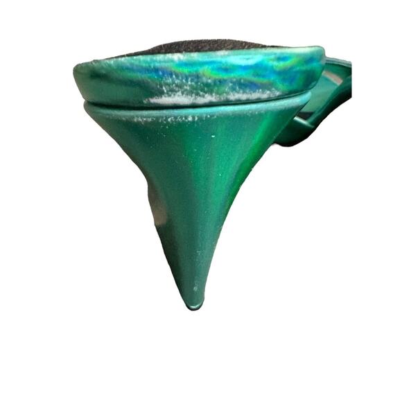 INTENTIONALLY BLANK x REVOLVE Metallic Jackson Mule in Teal Size 41 - Picture 5 of 12